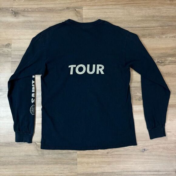 Kanye West Saint Pablo Tour Long Sleeve Tee Shirt Size M Black Concert Merch - Picture 3 of 4